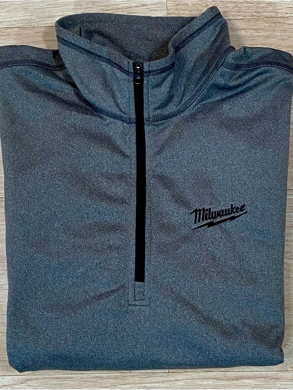 Milwaukee Tools x Do It Best x TNF Pullover Mens Large Grey 1/4 Zip Shirt Jacket